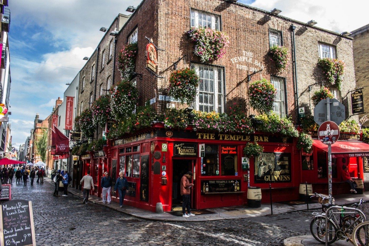 The Temple Bar pub in Dublin's Temple Bar district